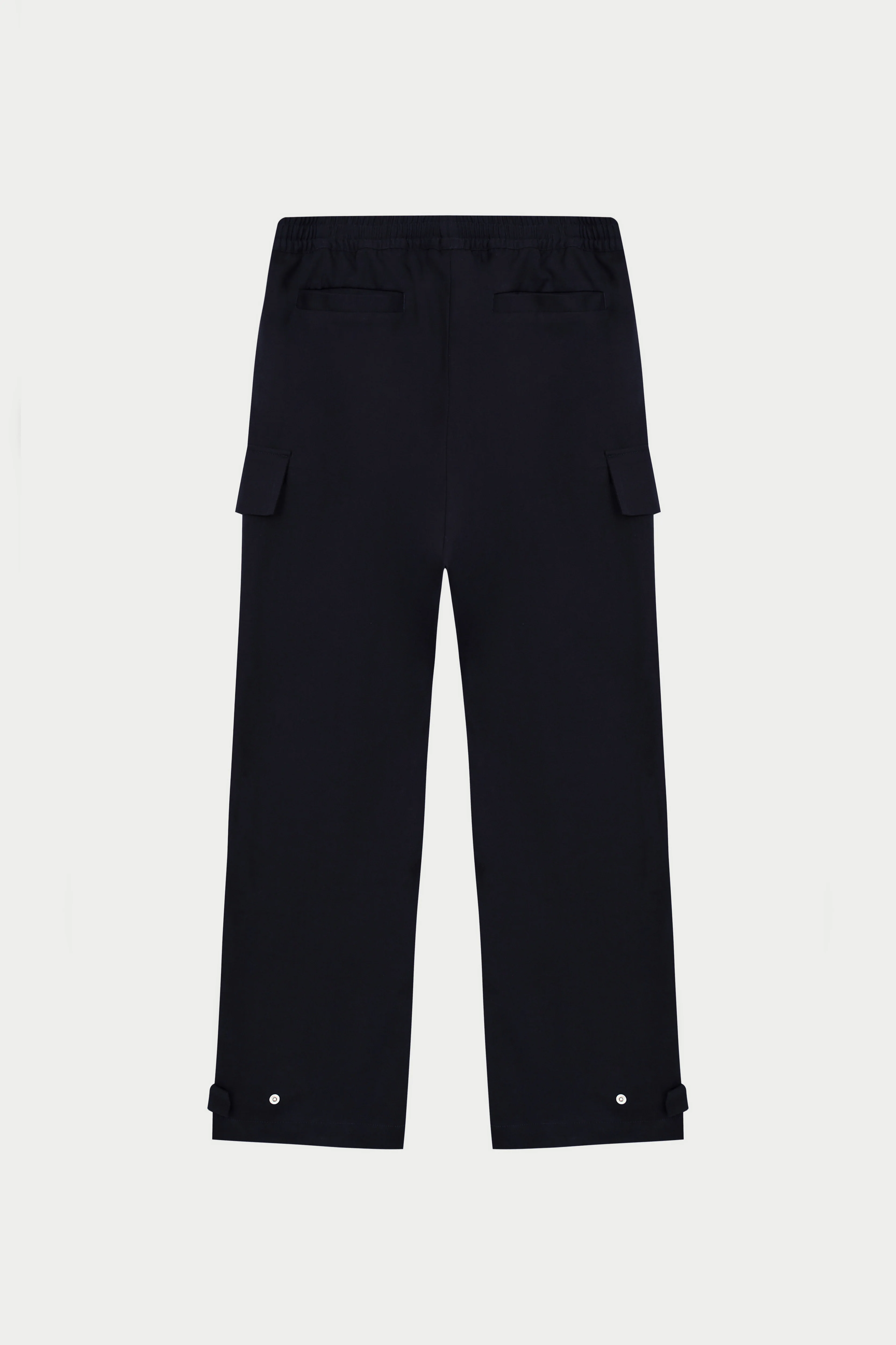 PLEATED WIDE LEG TROUSER - NAVY - Image 9
