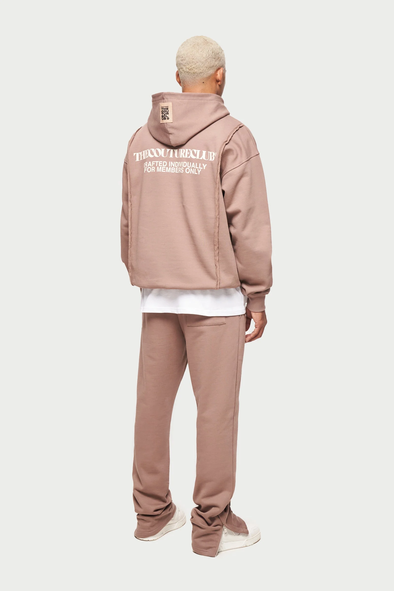 RAW SEAM STRAIGHT LEG JOGGERS - MOCHA - Image 8