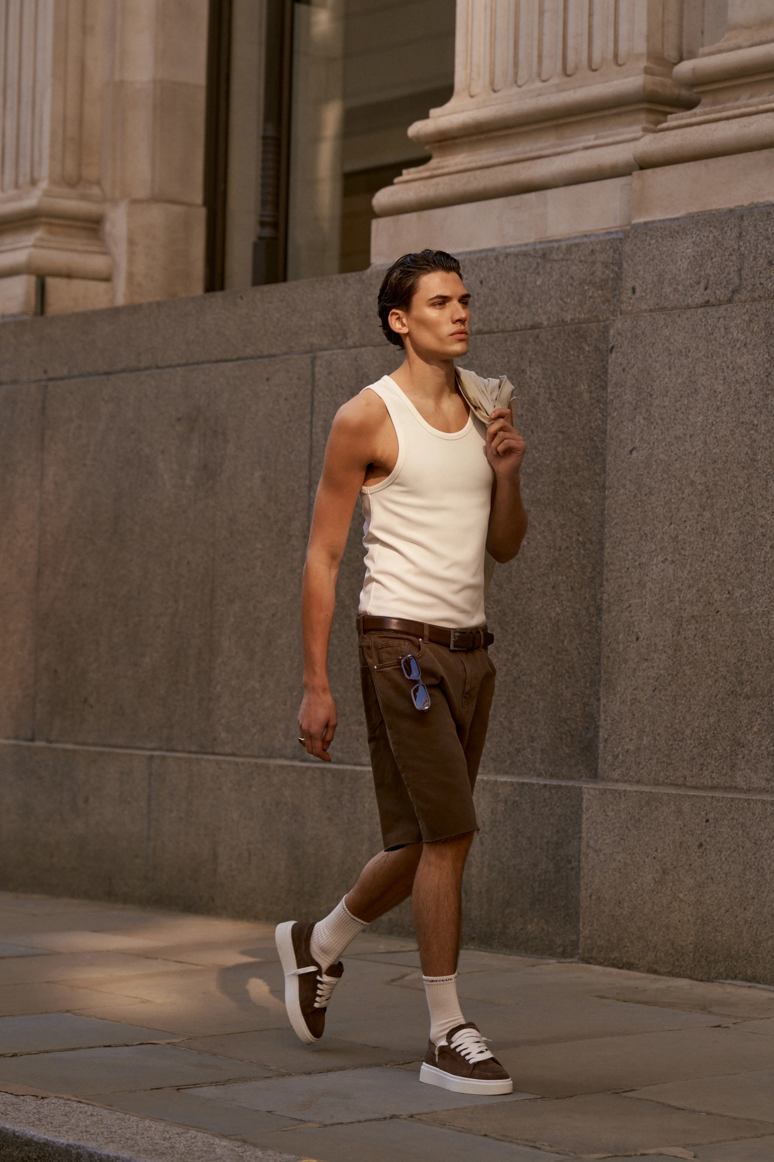 RIBBED VEST - OFF WHITE - Image 3
