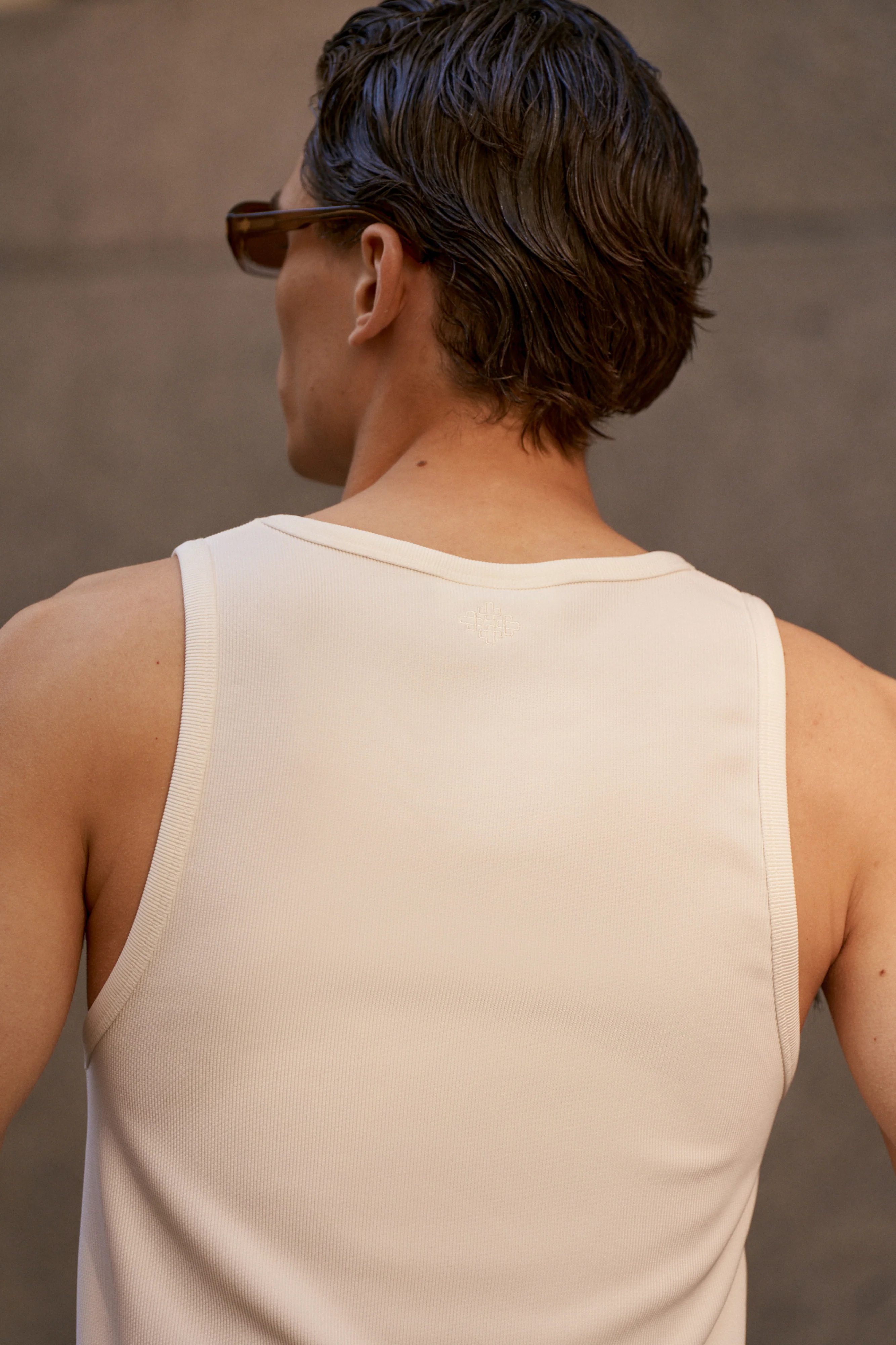 RIBBED VEST - OFF WHITE - Image 6