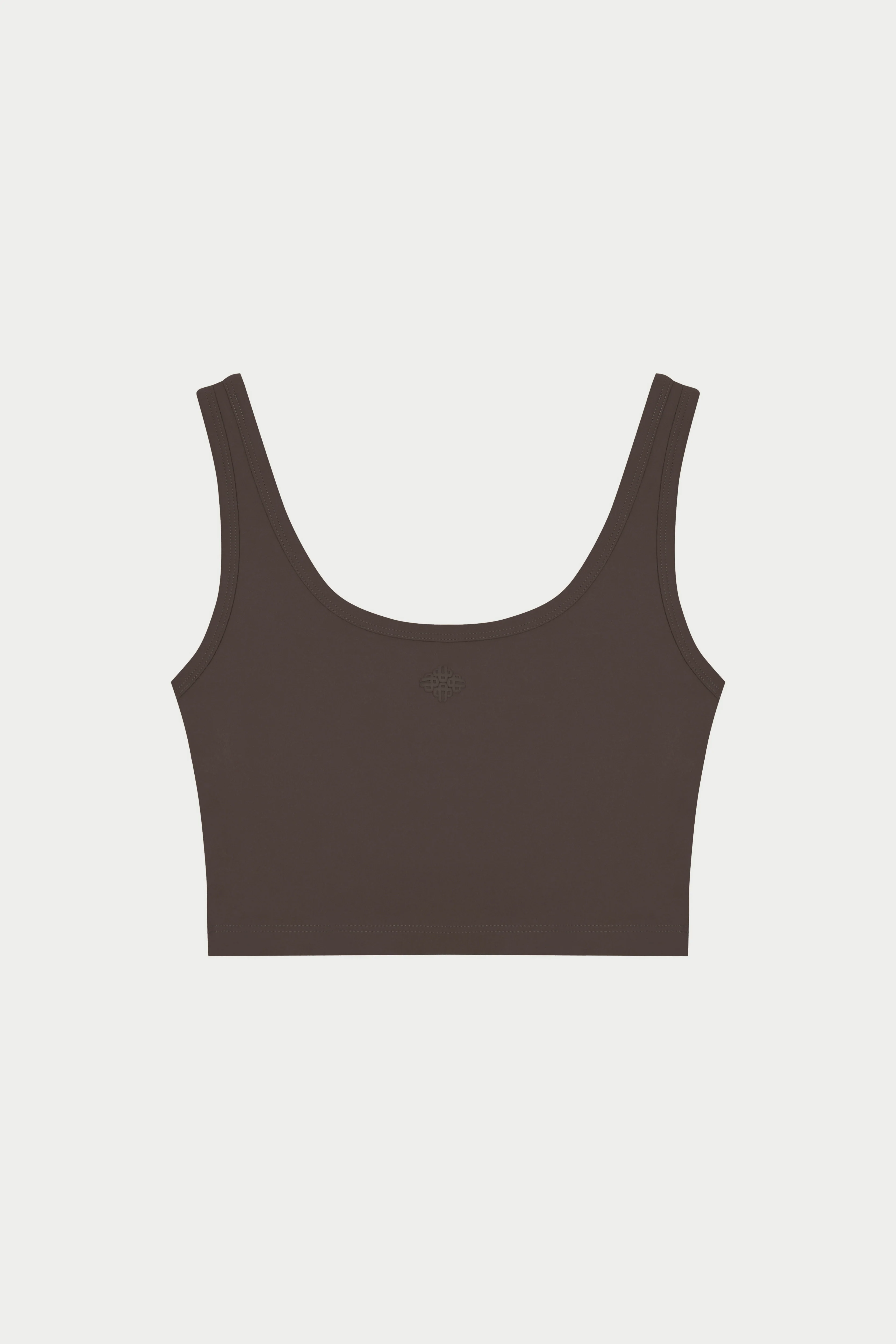 SCULPTING STRETCH EMBLEM SPORTS BRA - CHOCOLATE - Image 8