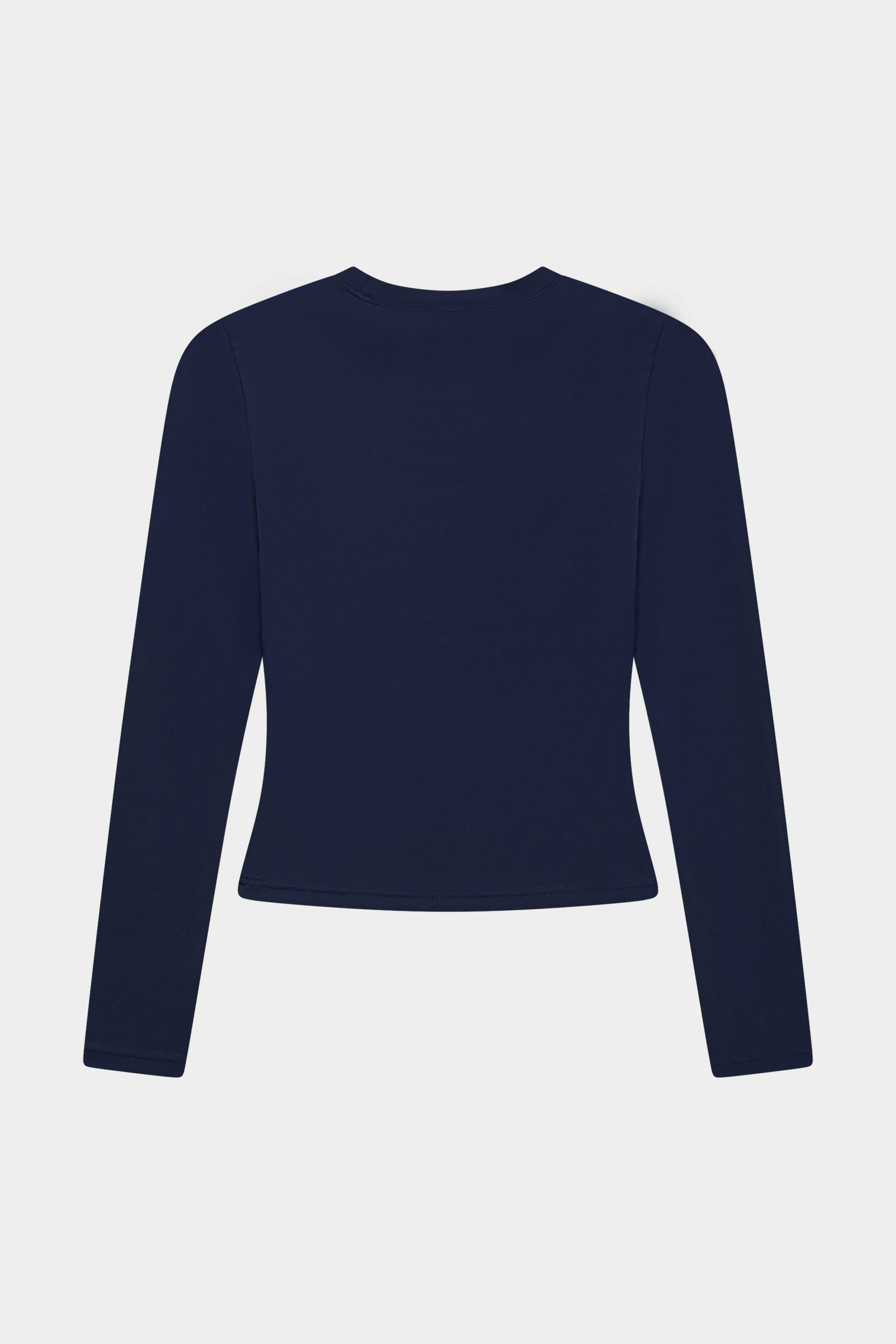 SCULPTING STRETCH LONG SLEEVE TOP - DARK NAVY - Image 9