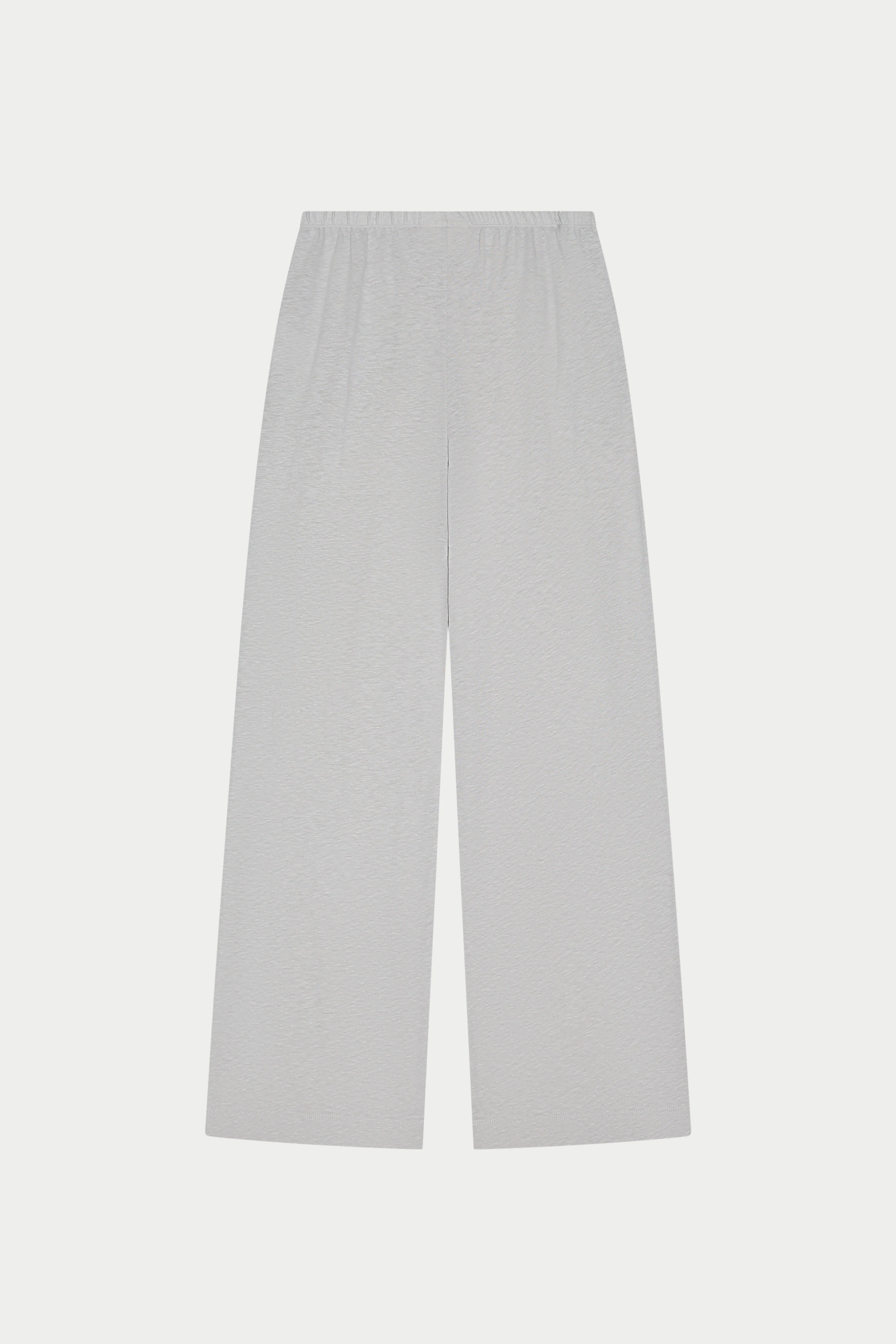 MARL SLUB WIDE LEG JOGGERS - GREY - Image 8