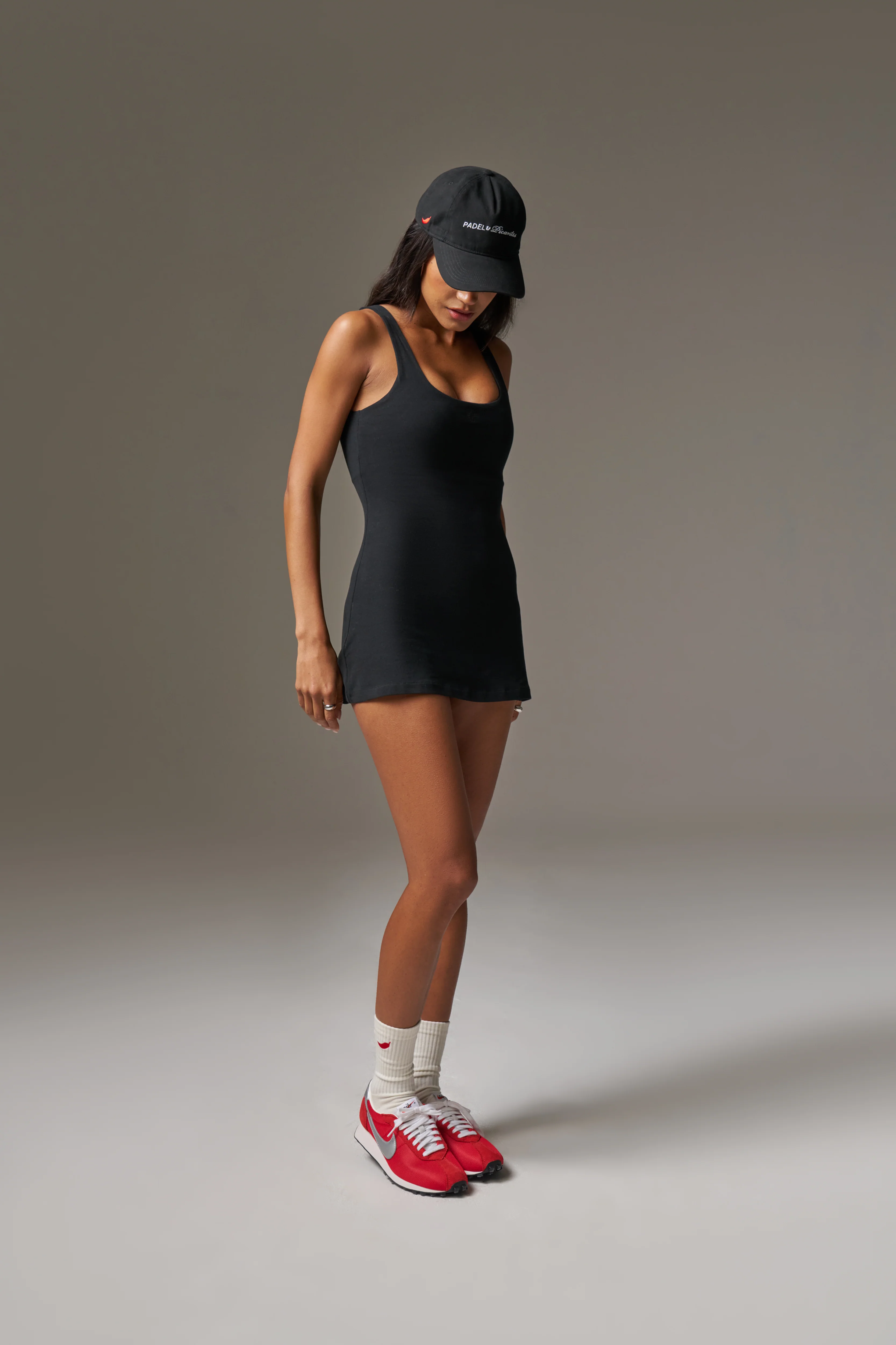 SOFT TOUCH SKORT DRESS - BLACK - Image 7