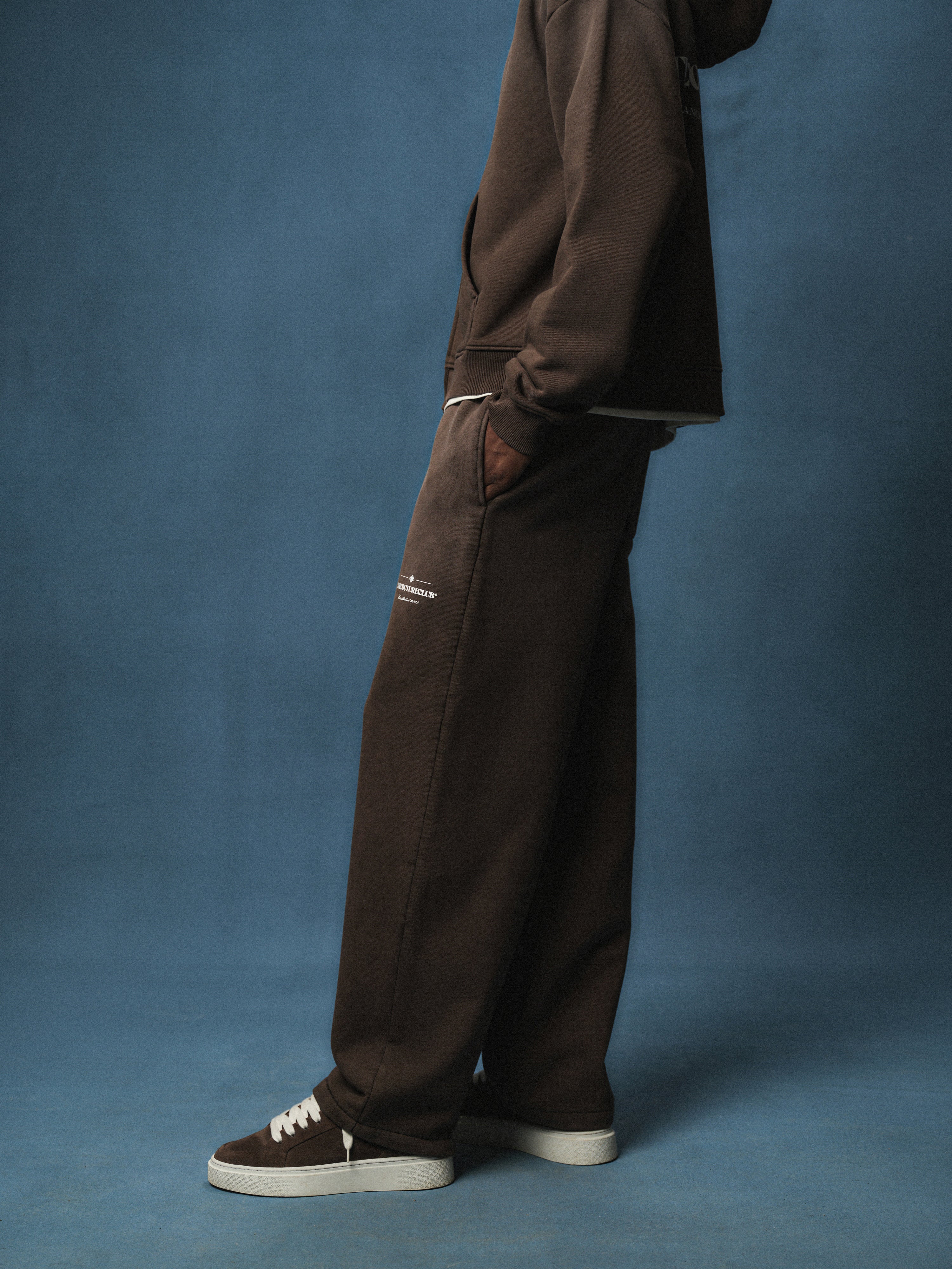 SPRAY WASH COPYRIGHT MULTI GRAPHIC JOGGERS - BROWN - Image 2