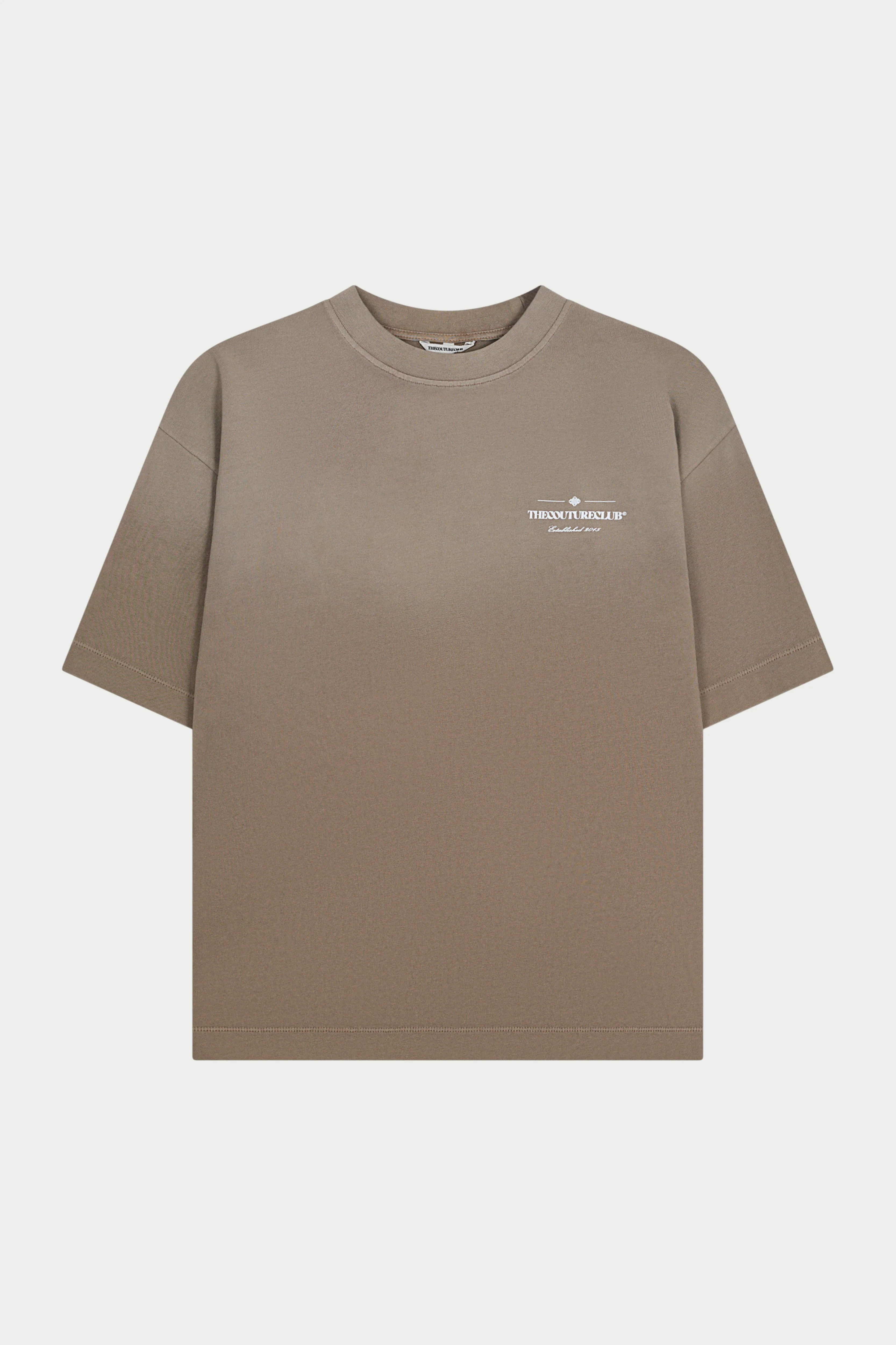 SPRAY WASH COPYRIGHT MULTI GRAPHIC T-SHIRT - BEIGE - Image 6