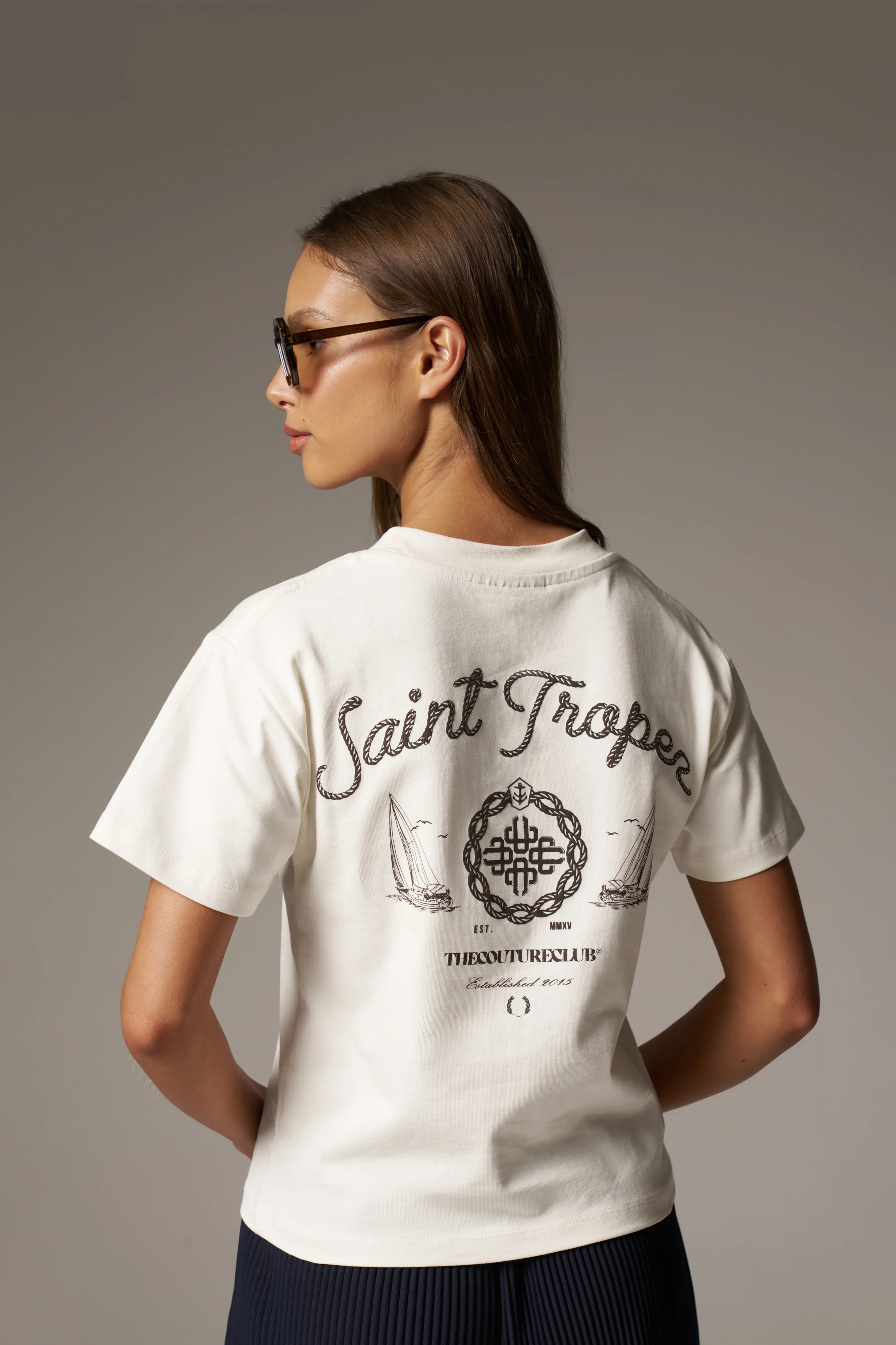 ST TROPEZ T-SHIRT - OFF WHITE - Image 6