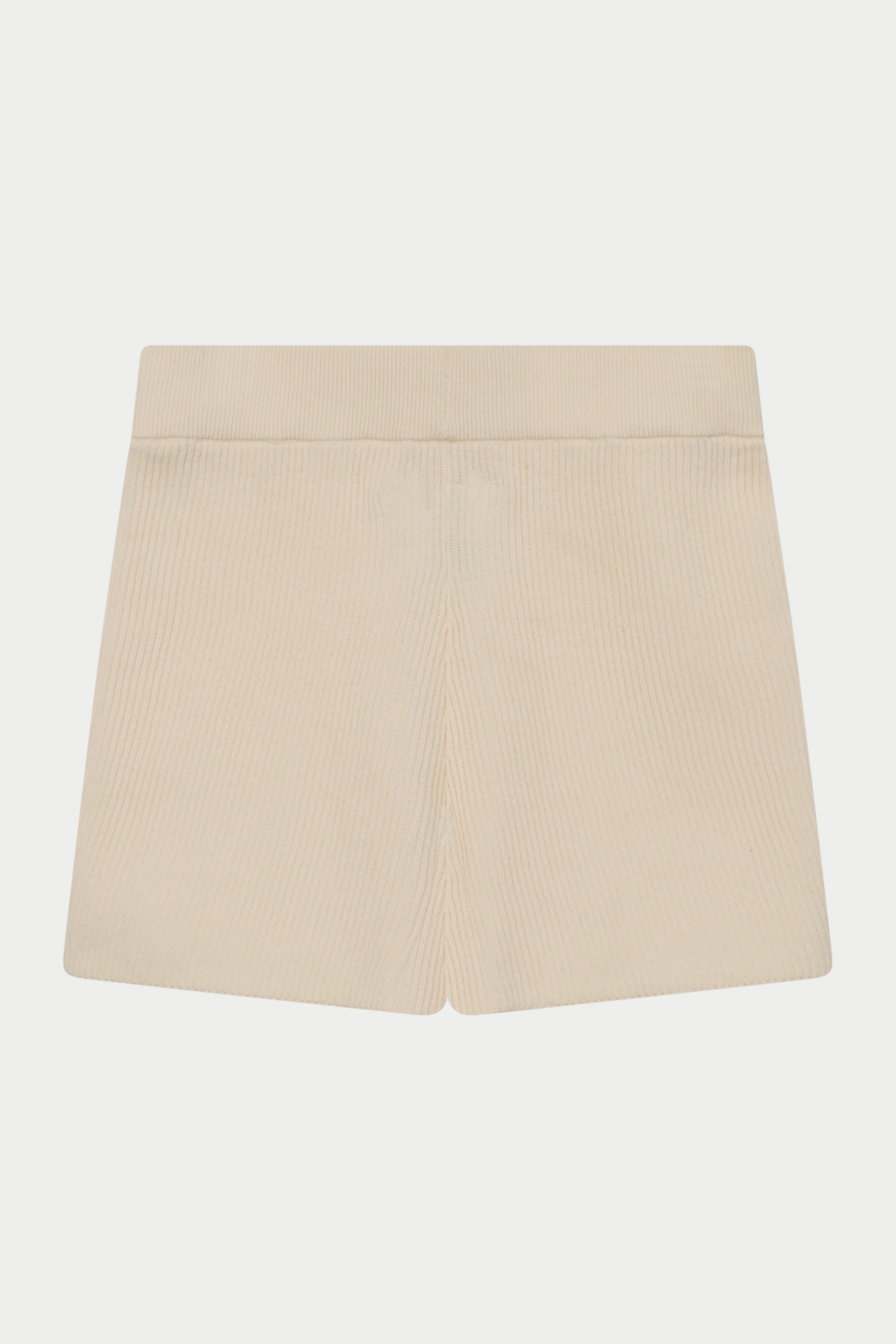 KNITTED MINI SHORTS - BUTTERMILK - Image 9