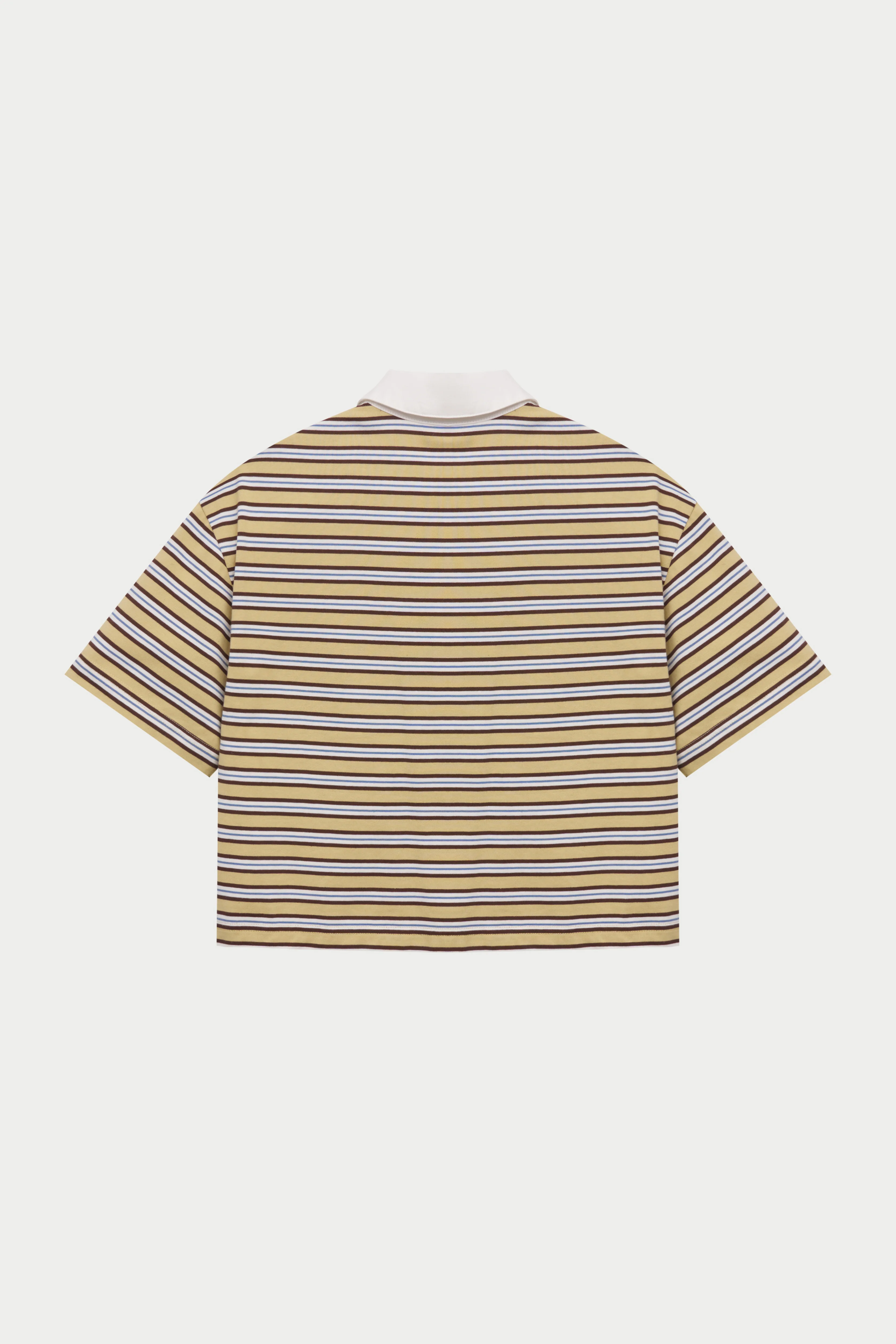 STRIPED POLO TEE - YELLOW - Image 9