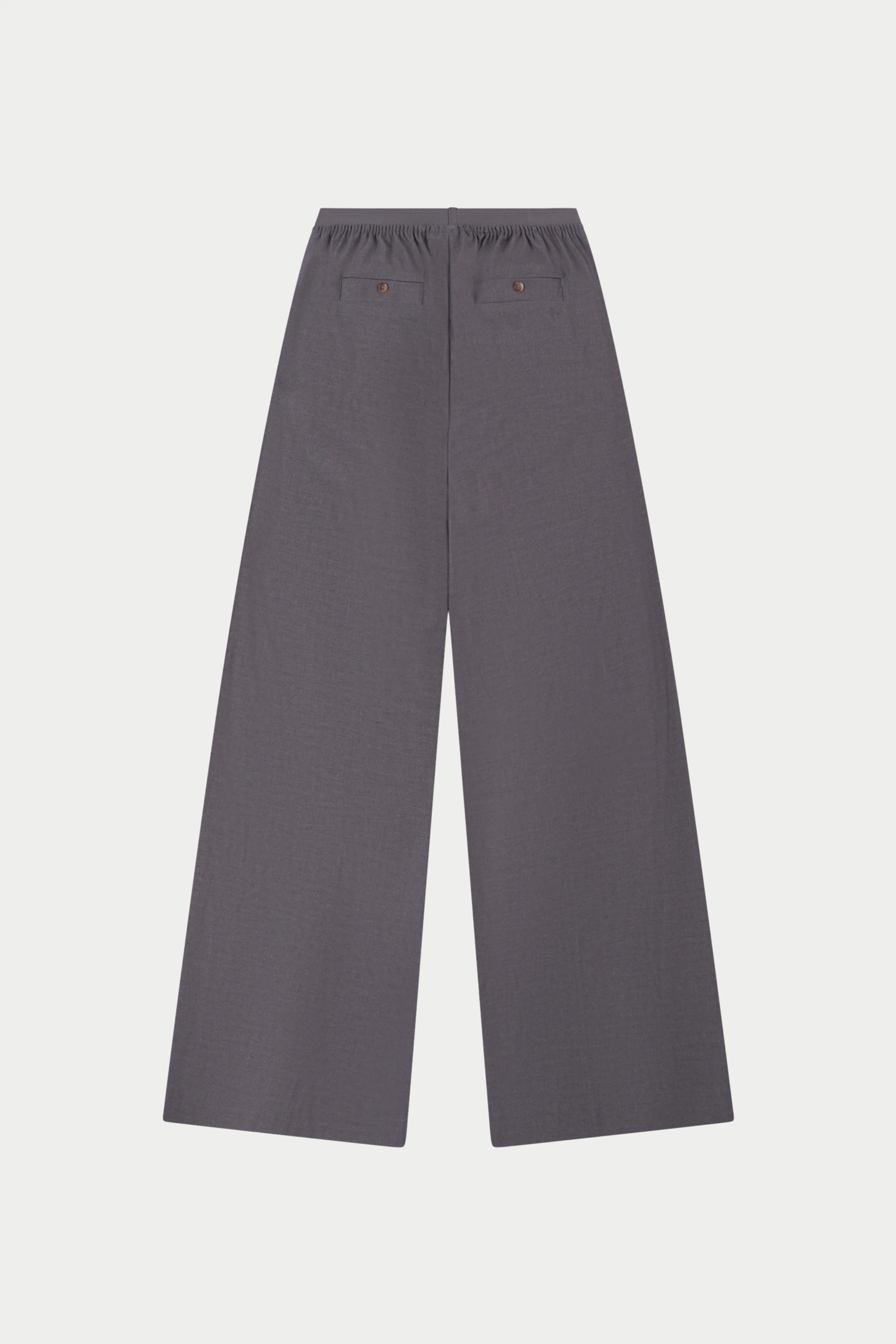 TAILORED WAISTBAND DETAIL TROUSERS - GREY - Image 8