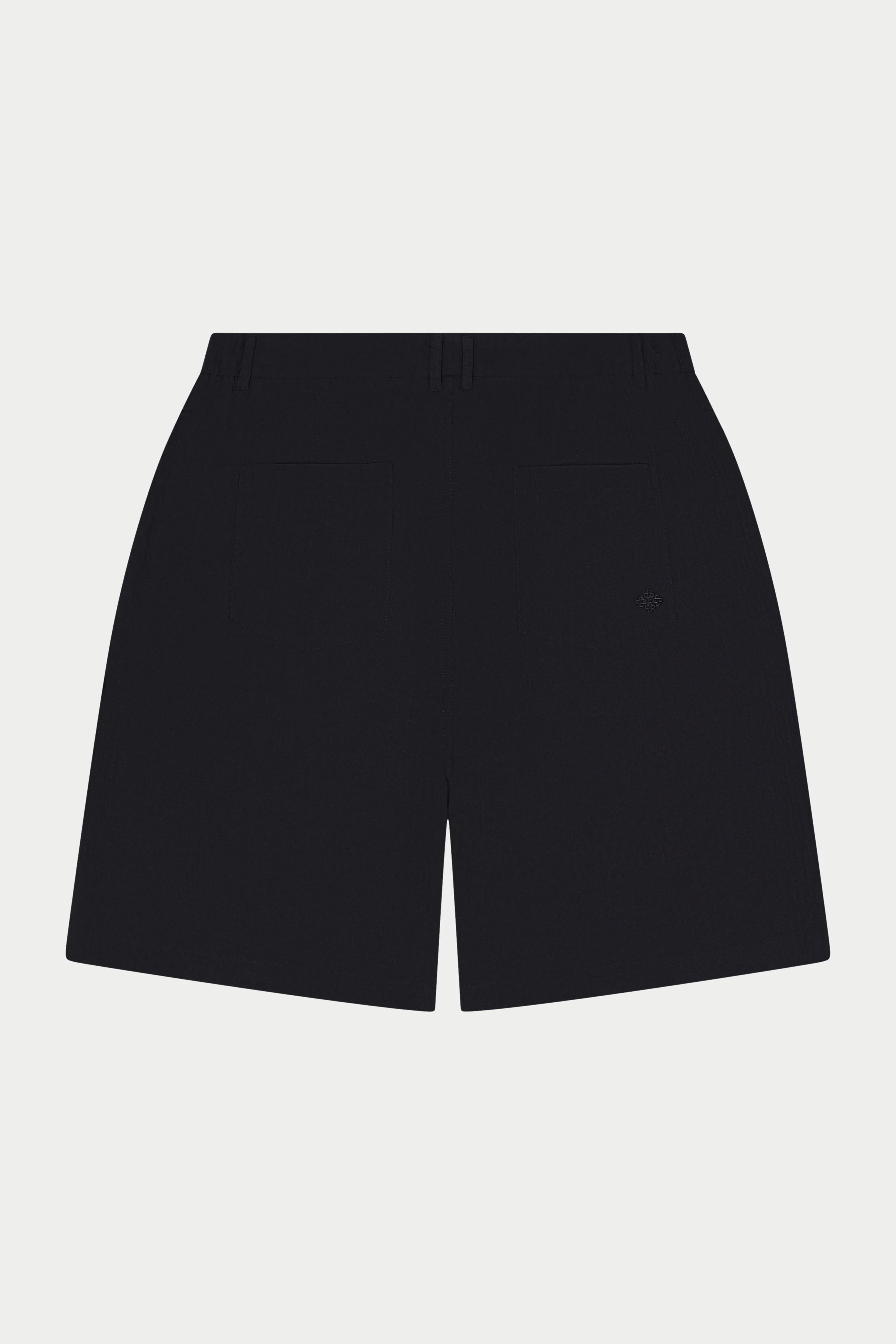 TEXTURED TAILORED SHORTS - BLACK - Image 7
