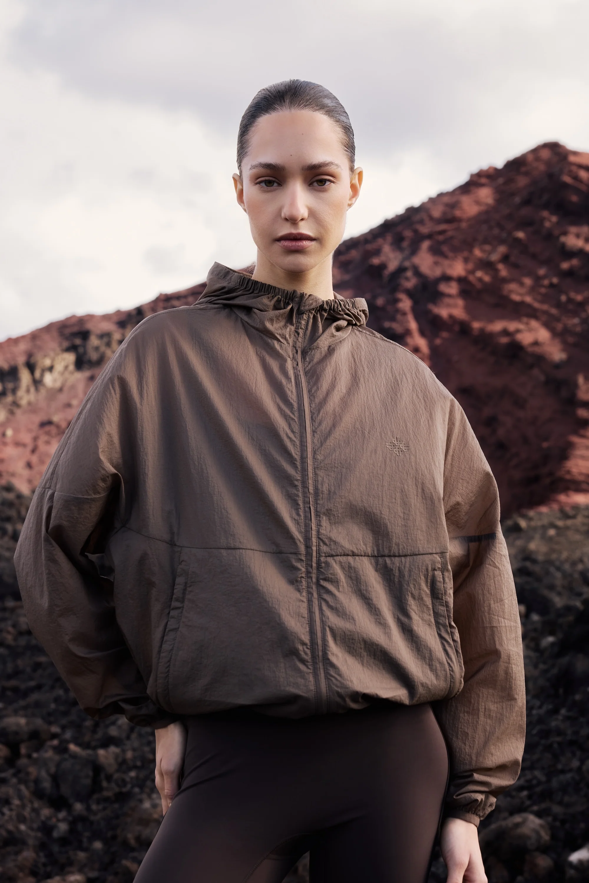 TRANSLUCENT WINDBREAKER - BROWN - Image 3