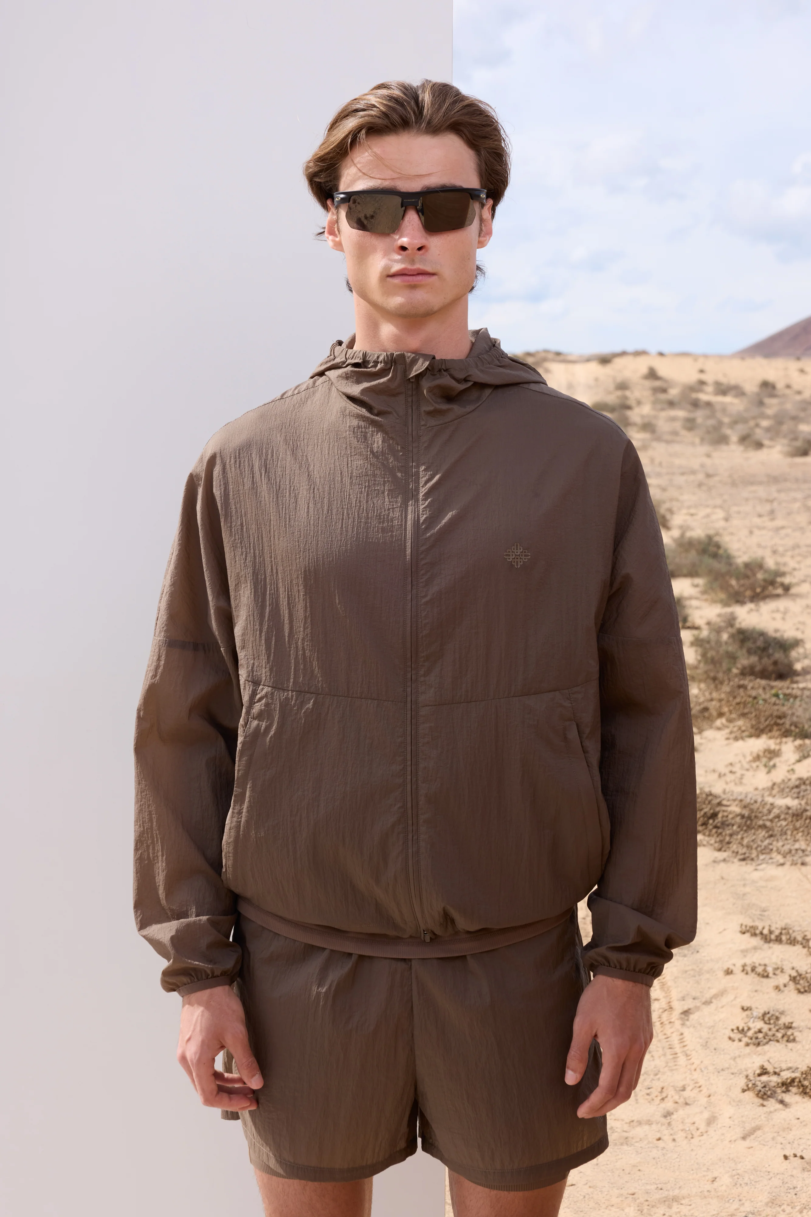 TRANSLUCENT WINDBREAKER - BROWN - Image 5