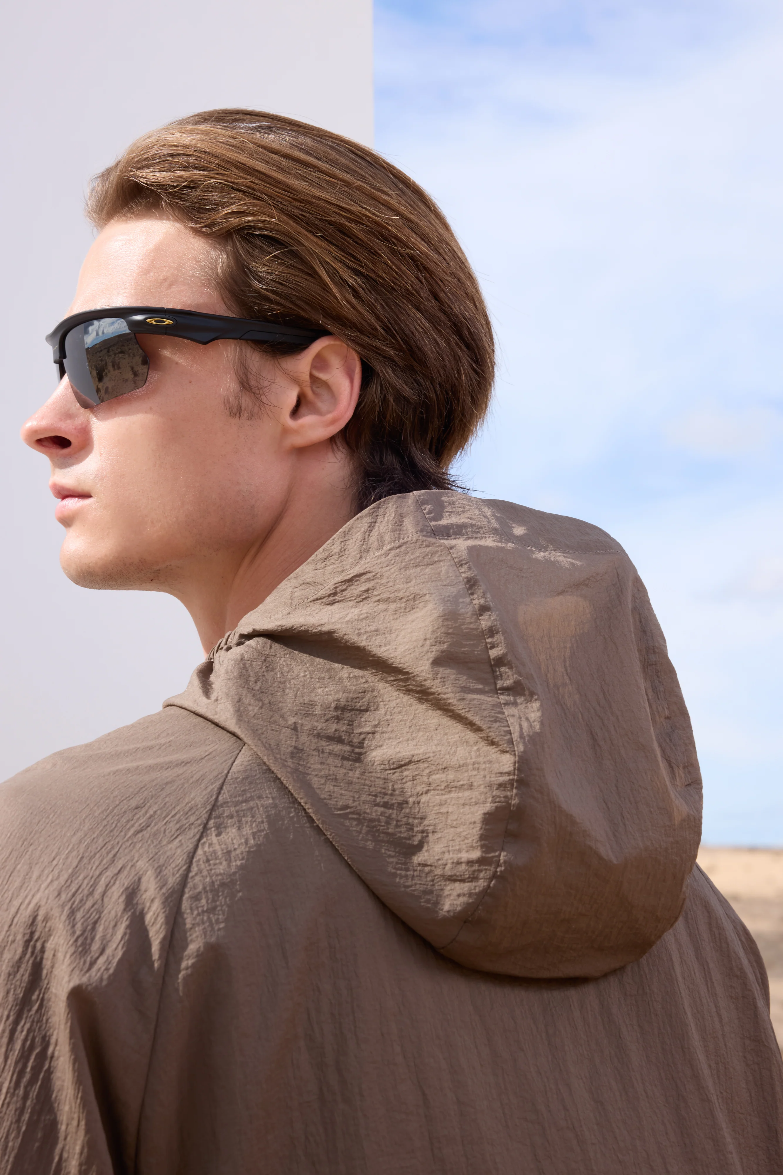 TRANSLUCENT WINDBREAKER - BROWN - Image 8