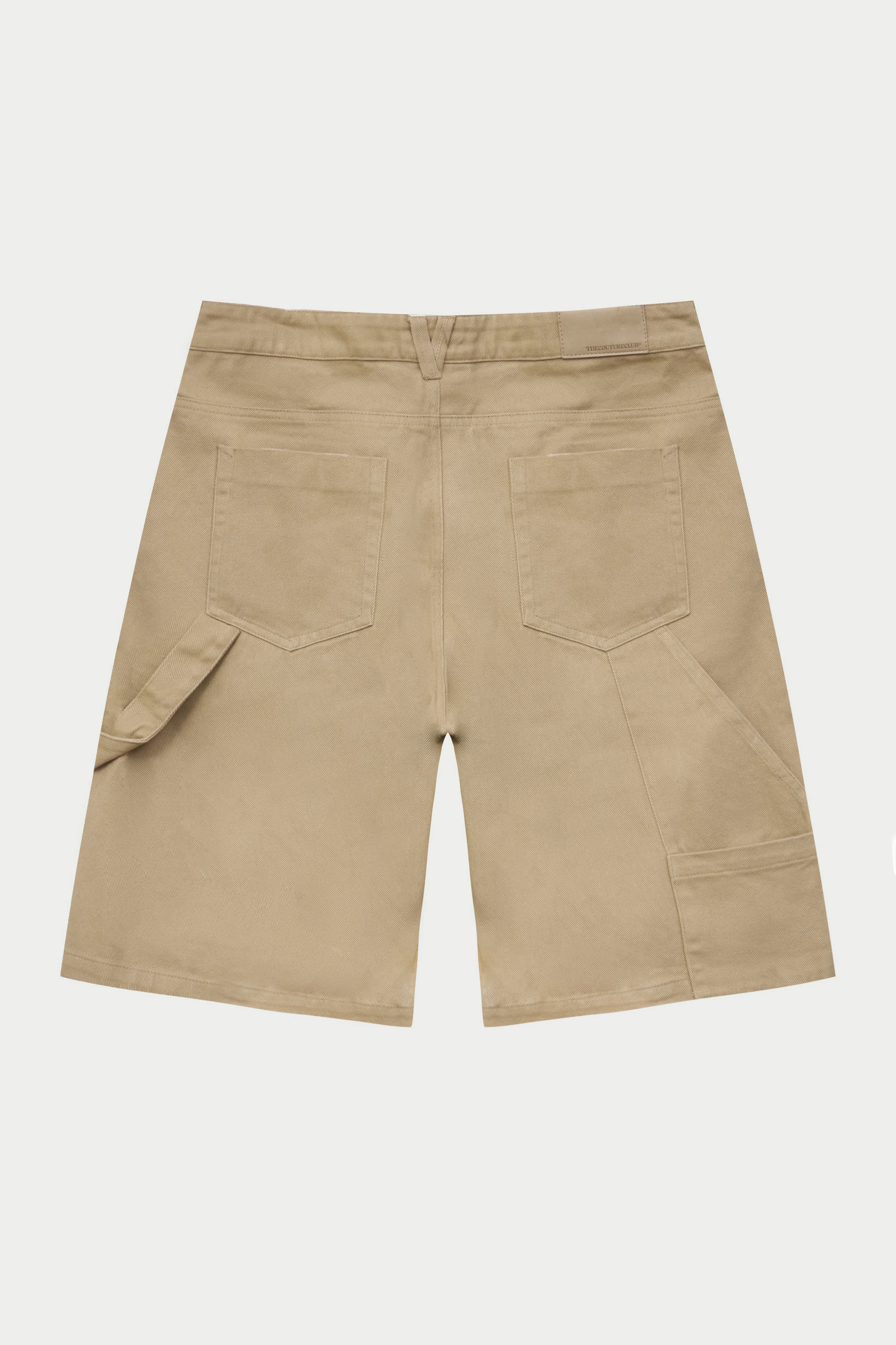 TWILL CARPENTER SHORTS - BEIGE - Image 7