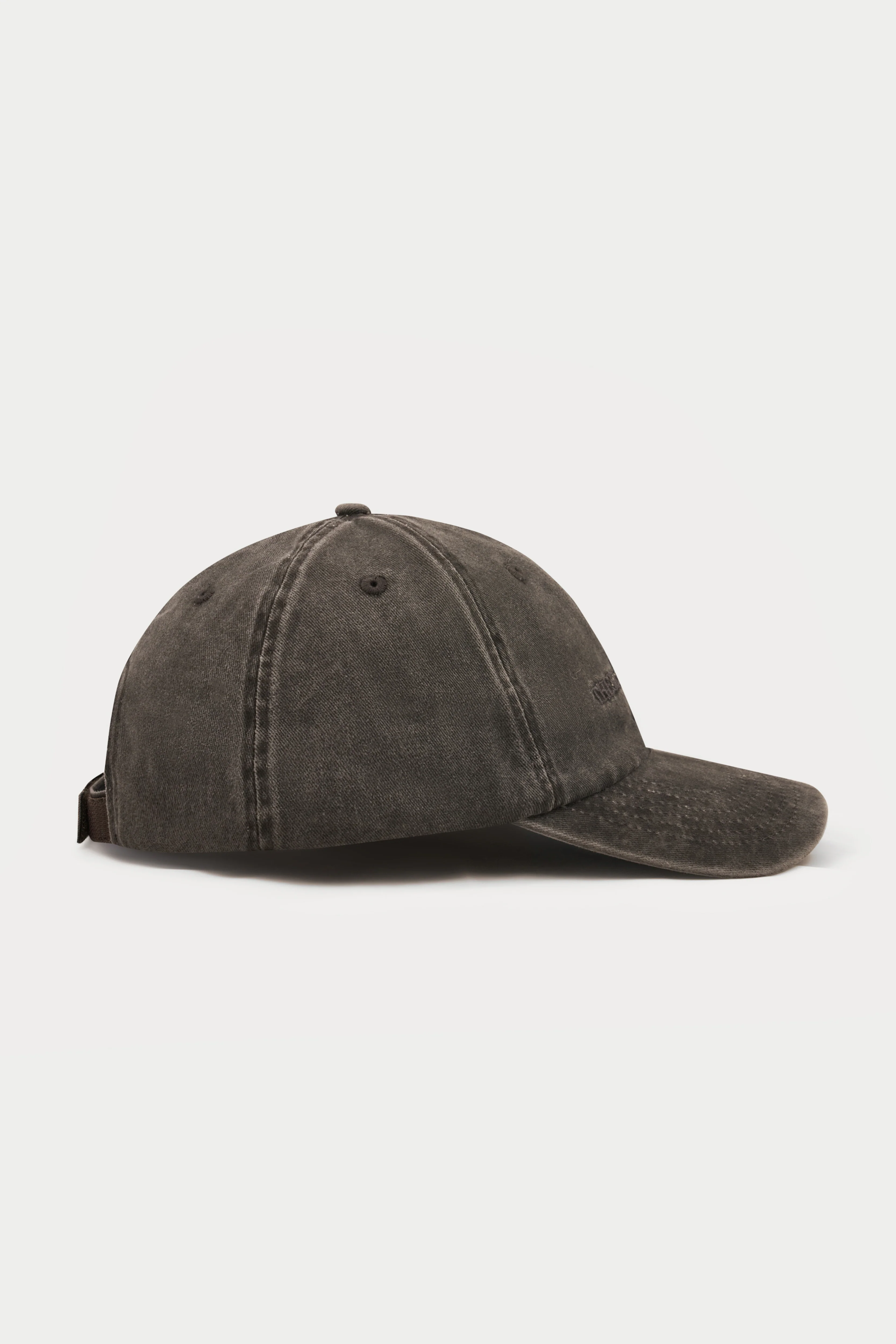 WASHED REVERSE COPYRIGHT CAP - WASHED BLACK - Image 7